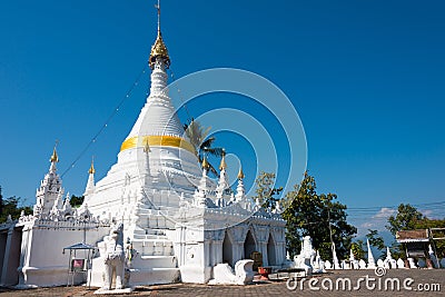 Wat Phrathat Doi Kongmu in Mae Hong Son, Thailand Stock Photo