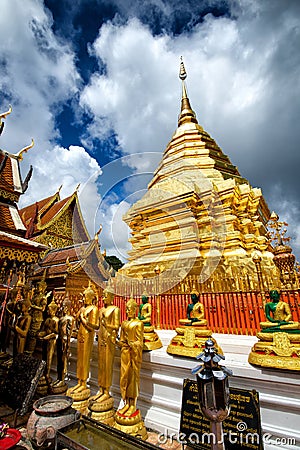 Wat Phrathat Doi Suthep Stock Photo