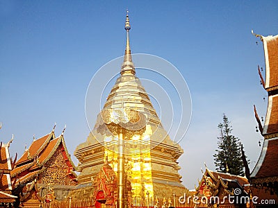 Wat Phrathat Doi Suthep Stock Photo