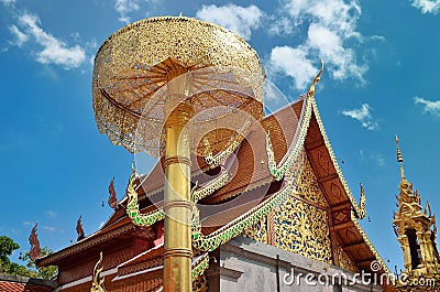 Wat Phrathat Doi Suthep Temple In Chiang Mai Stock Photo