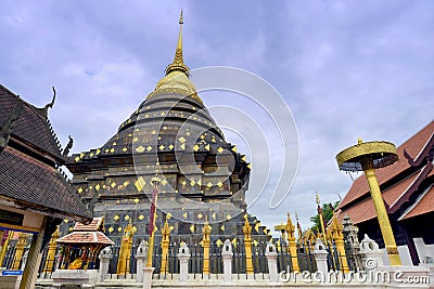 Wat Phrathat Lampangluang Stock Photo