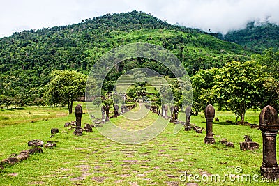 Wat Phu Champasak Stock Photo