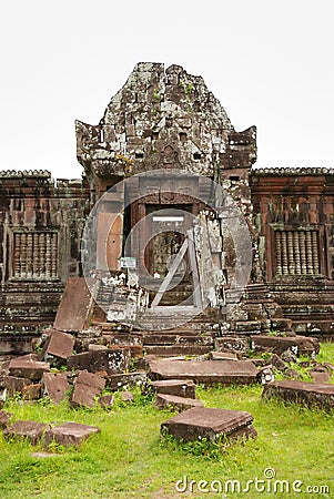 Wat phu champasak temple, laos Stock Photo