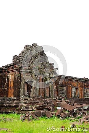 Wat phu champasak temple, laos Stock Photo