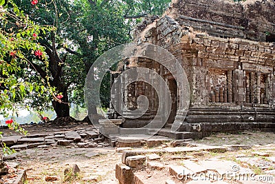 Wat Phu Khmer temple in Laos Stock Photo