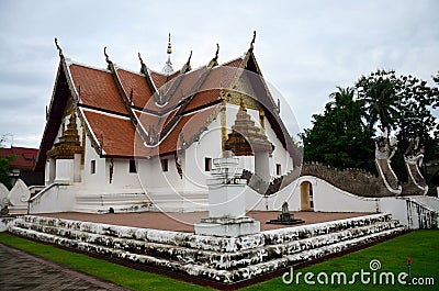 Wat Phu Mintr or Phumin Temple in Nan, Thailand Stock Photo