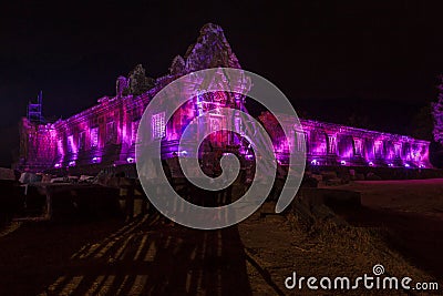 Wat Phu or Vat Phou Stock Photo