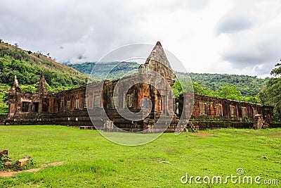 Wat Phu or Vat Phou Stock Photo