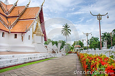 Wat Phumin temple lanna style. Nan province, Thailand Stock Photo