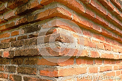 Wat phutthaisawan Ancient Temple Ayutthaya brick wall Stock Photo