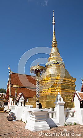 Wat PongSanuk at Lampang, Thailand Stock Photo