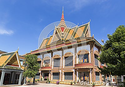 Wat Preah Prom Rath in Siem Reap Stock Photo