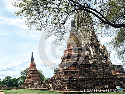 Wat Ratchaburana, Ayutthaya, Thailand Stock Photo