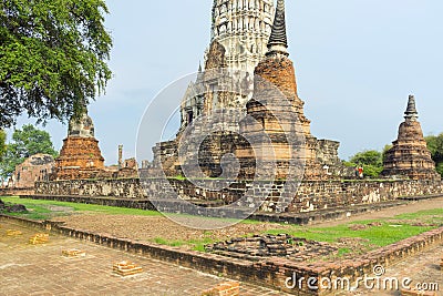 Wat Ratchaburana temple in Ayutthaya, Thailand Editorial Stock Photo