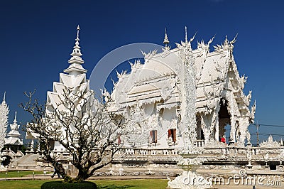 Wat Rong Khun Stock Photo