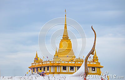 Wat Saket Ratchaworamahawihan (Golden Mountain) Bangkok, Thailand Stock Photo