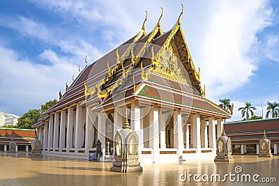 Wat Saket (Temple of the Golden Mount) Buddhist temple. Bangkok, Thailand Editorial Stock Photo