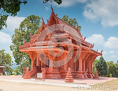 Wat Sila Ngu buddhist temple in Hua Thanon, Koh Samui, Thailand Stock Photo