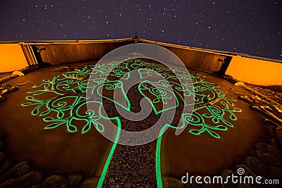 Wat Sirindhorn Phu Praw , temple in Thailand Stock Photo