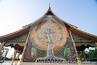 Wat Sirindhorn Phu Praw , temple in Thailand Stock Photo