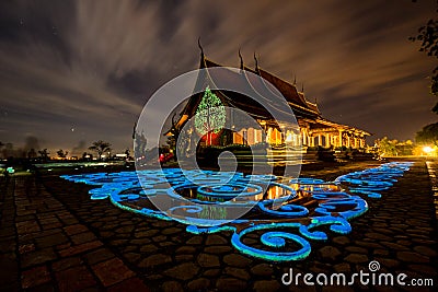 Wat Sirindhorn Wararam temple Stock Photo