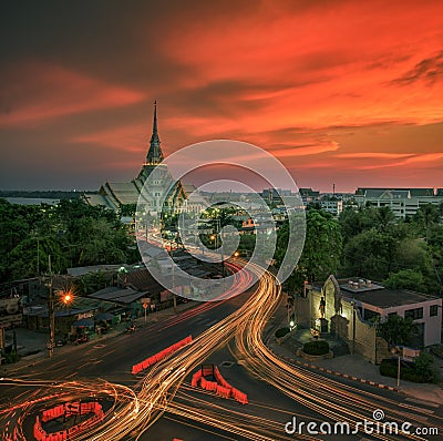 Wat Sothon Stock Photo