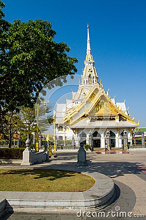Wat Sothon Temple Stock Photo