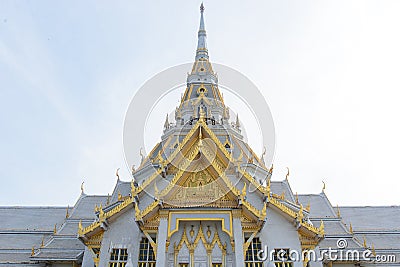 Wat Sothon Wararam Roof Stock Photo