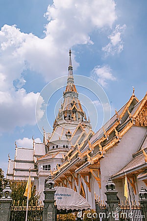 Wat Sothon Wararam Worawihan in Chachoengsao, Thailand Editorial Stock Photo