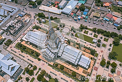 Wat Sothon Wararam Worawihan in Chachoengsao, Thailand Stock Photo