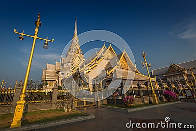 Wat Sothon Wararam Worawihan temple Stock Photo