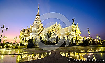 Wat Sothon Wararam Worawihan Temple in thailand Stock Photo
