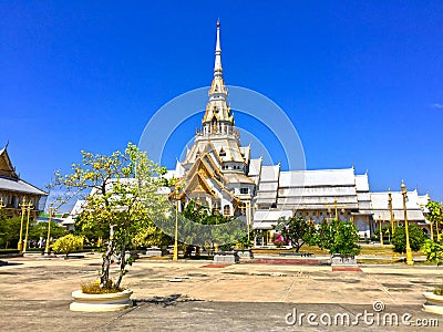 Wat Sothon Wararam Worawihan in Thailand Stock Photo