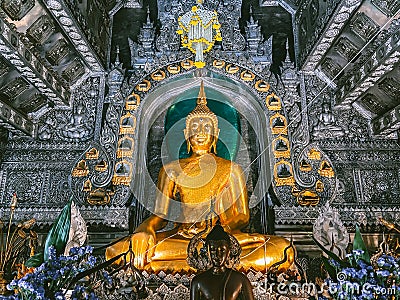 Wat Sri Suphan, Chiang Mai Silver Temple in Thailand Stock Photo