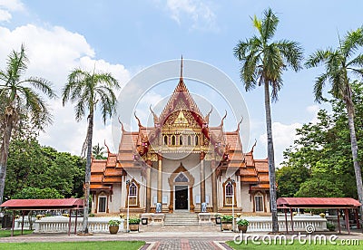 Wat Sri Ubon Rattanaram thai buddhist temple in Ubonratchathani Thailand. Stock Photo