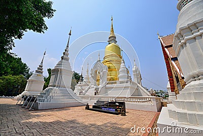 Wat Suan Dok , Chiang Mai Stock Photo