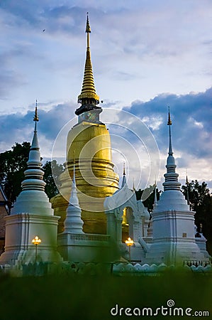 Wat Suan Dok temple, Chiang Mai, Thailand, Asia Stock Photo
