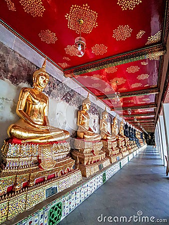 Wat Suthat Thep Wararam,Bangkok,Thailand Stock Photo