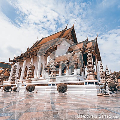 Wat Suthat Thep Wararam, Bangkok, Thailand Stock Photo