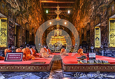 Wat Suthat Thepwararam Editorial Stock Photo