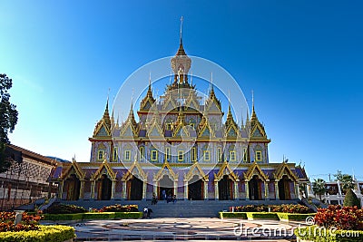 Wat Tha-sung, Beautyful buddhism temple Editorial Stock Photo