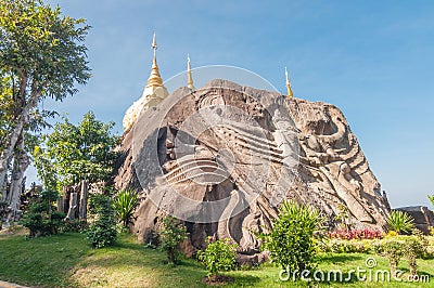 Wat Tham Pha Daen, Sakon Nakhon,Thailand Editorial Stock Photo