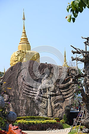 Wat Tham Pha Daen, Sakon Nakhon,Thailand Editorial Stock Photo
