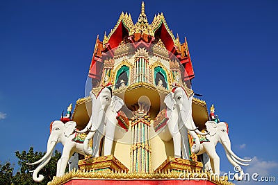 Wat Tham Suea. Kanchanaburi Stock Photo