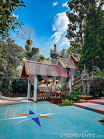 Wat Tham Tap Tao Temple of the Light Cave and Dark Cave, in Chiang Dao, Thailand Stock Photo