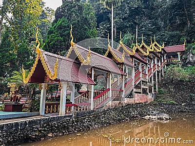 Wat Tham Tap Tao Temple of the Light Cave and Dark Cave, in Chiang Dao, Thailand Stock Photo