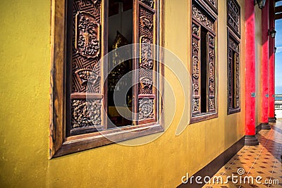 Wat Thawon Wararam is a monastery, beautiful and peaceful place in Hat Yai Songkhla Thailand. Stock Photo