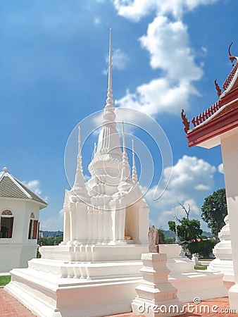 Wat Uposatharam, temple at Uthai Thani, Thailand Stock Photo