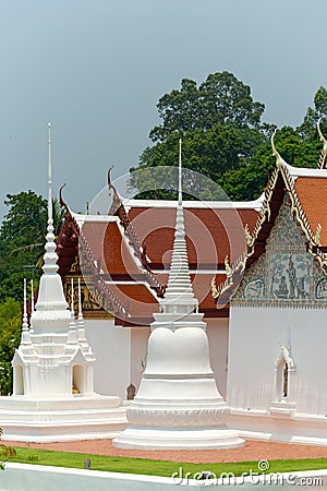 Wat Uposatharam Buddhist Temple Uthai Thani Stock Photo