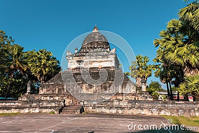 Wat Visounnarath, the most ancient temple of Luang Prabang Stock Photo